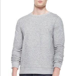 Men’s Theory Danen sweatshirt in static grey terry